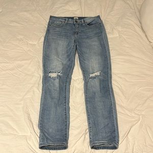 Medium wash SneakPeeks Sexy Boyfriend/Skinny Jeans